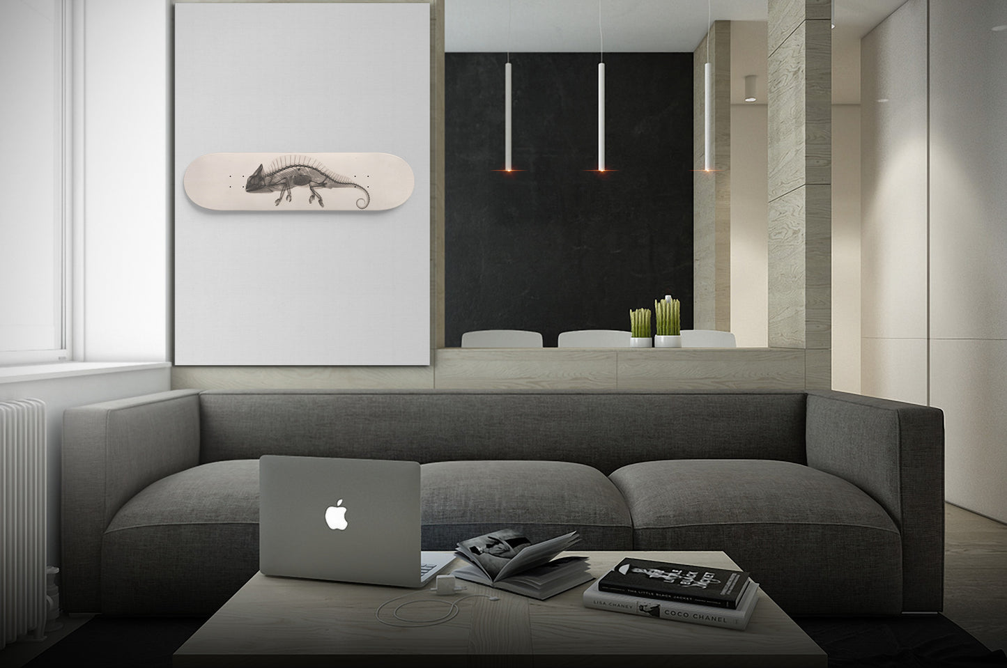 X-Ray Photo Skateboard Wall Art - ‘Chameleon’
