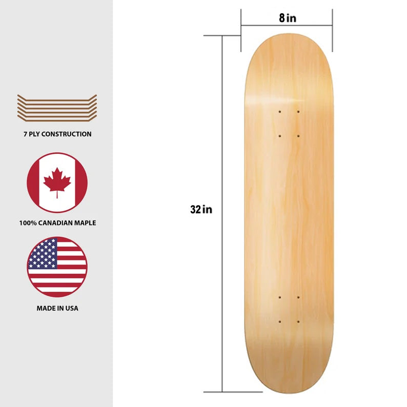 X-Ray Photo Skateboard Wall Art - ‘Gecko’