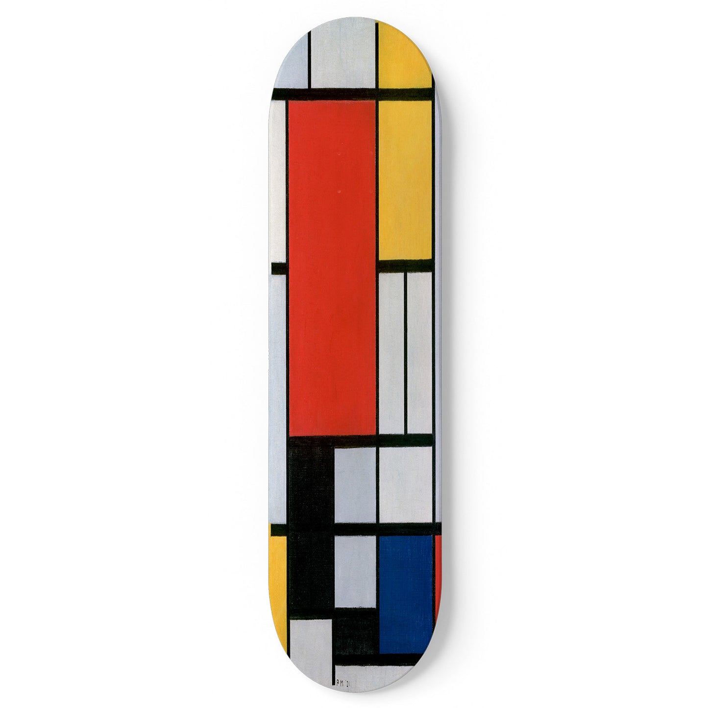 Piet Mondrian 1 Piece Skateboard Wall Art Decor Set