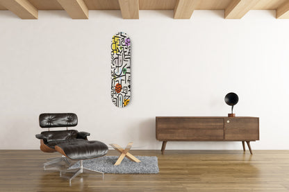 Paul Klee Inspired Skateboard Wall Art - 'Rich Port'